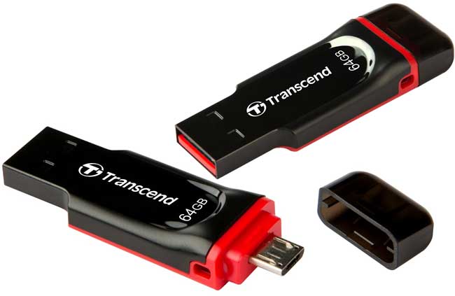 USB Flash Memorija Transcend Jet Flash USB A+microB TS64GJF340 64GB