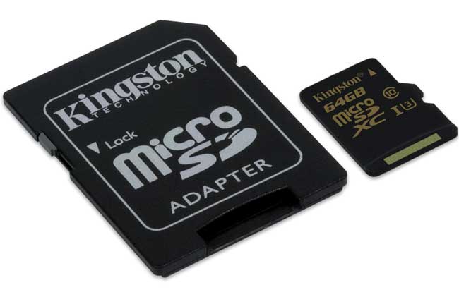 Gold Micro SD memorijska kartica sa adapterom 64GB Kingston SDCG/64GB
