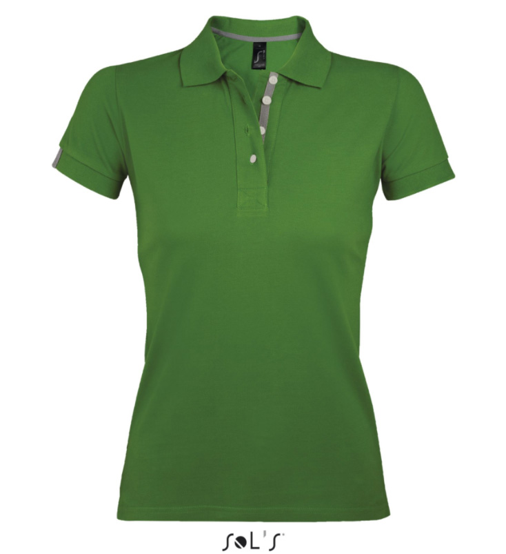 Sols Ženska majica sa kragnom i kratkim rukavima vel. XL Portland Women Bud Green 00575