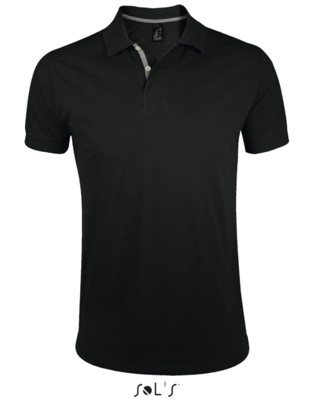 Sols Portland Muška majica sa kragnom vel. XXL Black 00574