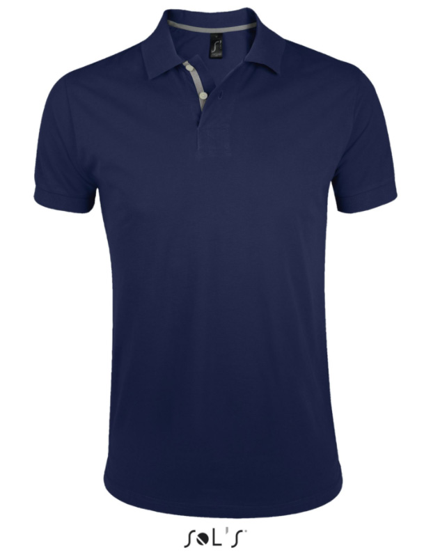 Sols Portland Muška majica sa kragnom vel. 3XL French Navy 00574