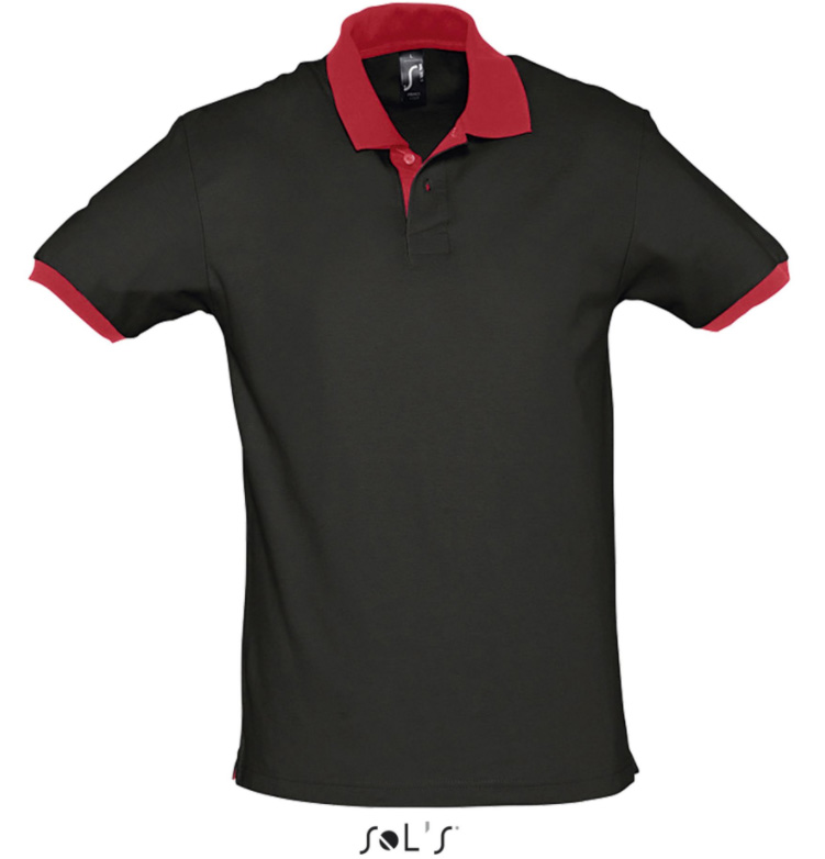 Muška majica sa kragnom veličina S Sols Prince Black/Red 11369