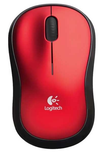 Logitech M185 red bežični miš