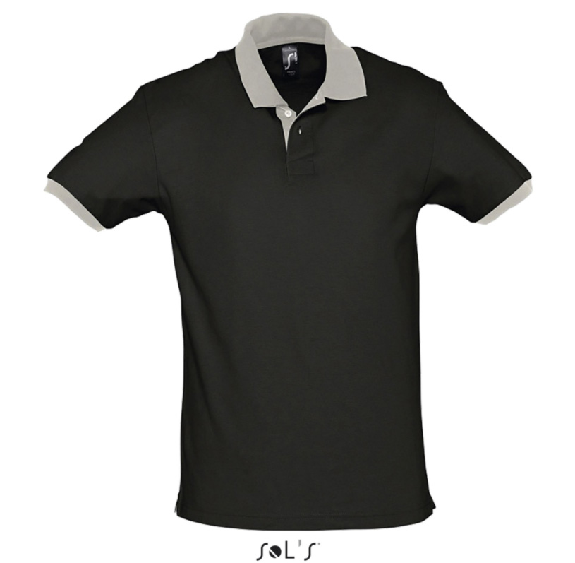 Muška majica sa kragnom veličina XL Sols Prince Black/Grey 11369