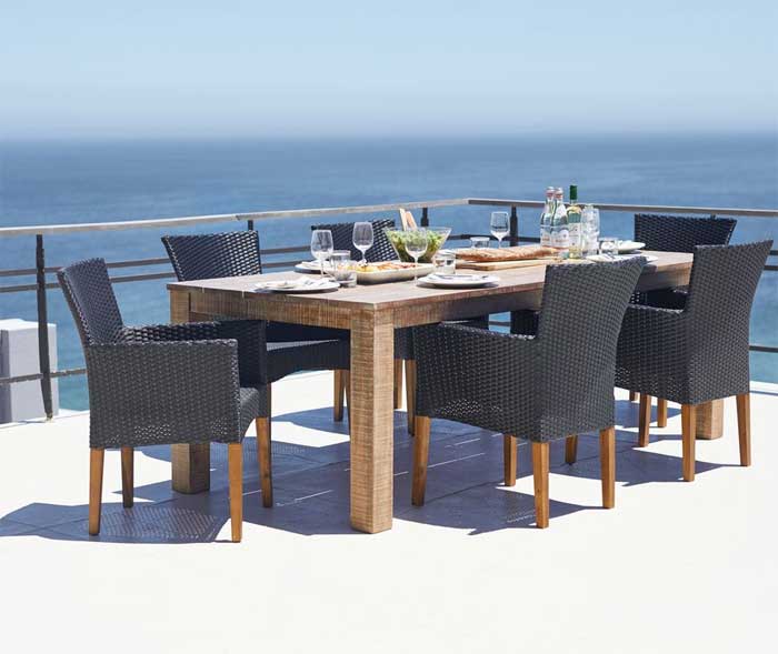 Baštenska garnitura Marta+ Sto i šest stolica