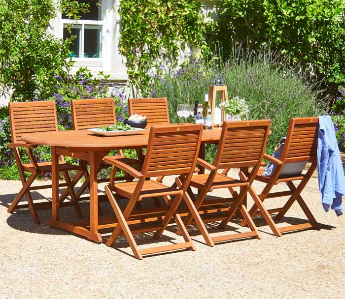 Baštenska garnitura Montefalco+ Sto i šest stolica