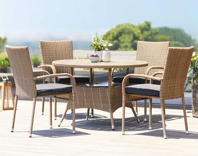 Baštenska garnitura Lagos Sto i četiri stolice