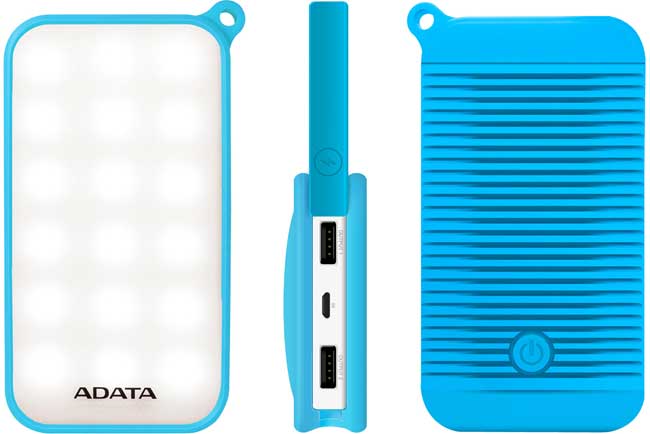 Adata Power Bank eksterna baterija sa LED osvetljenjem 8000 mAh AD8000L-5V-CBL