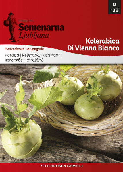 Seme za povrće - Keleraba dunavska bela - Brassica oleracea L. var. gongylodes 136 - Image 1