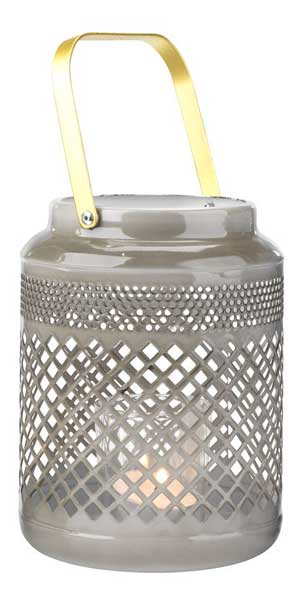 Fenjer Midis prečnik 12cm siva