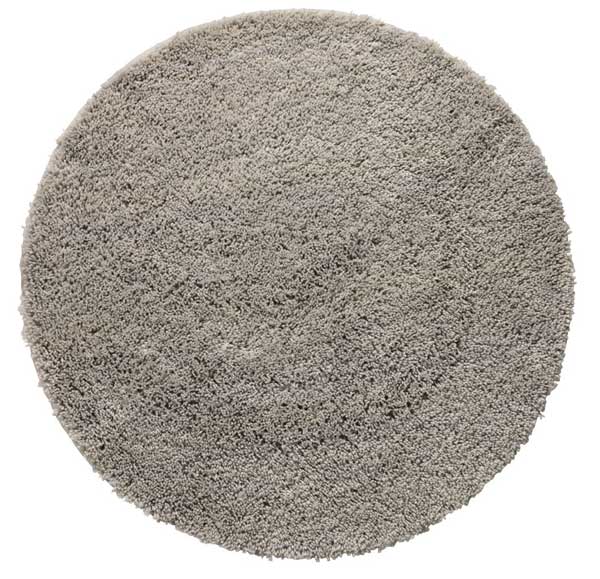 Prostirka za kupatilo Karlos prečnik 70cm svetlo siva