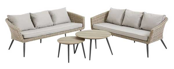 Baštenska garnitura Tersa natur