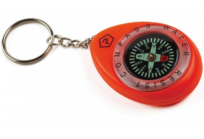 Pentagon Vodootporni kompas sa alkom za kačenje Orange