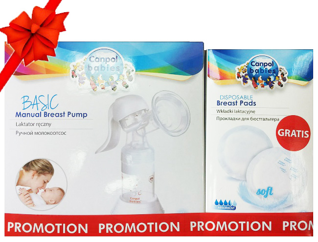 Canpol SET - Manuelna pumpica za izmlazanje 12/205 i tuferi 1/651 40kom.