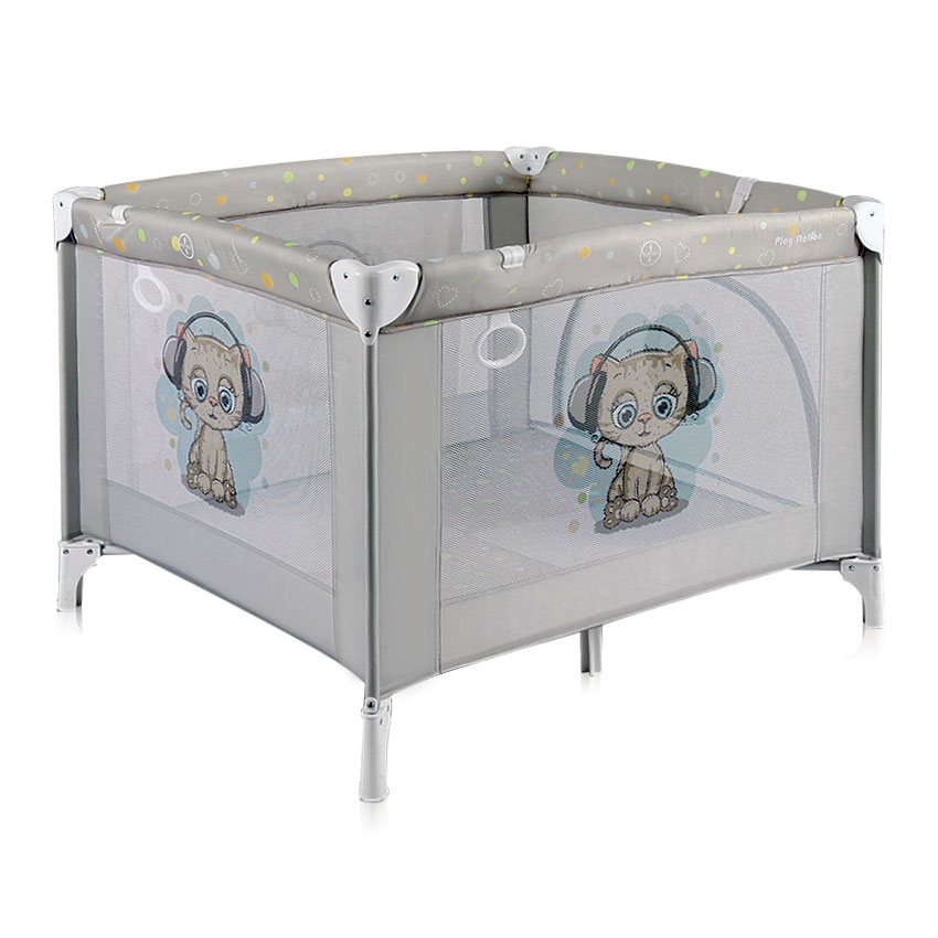 Ogradica za bebu Lorelli Playstation Grey Cute Kitten - Image 1