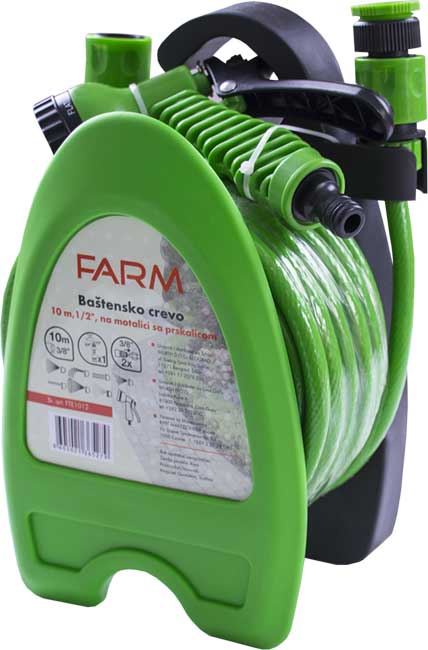 Baštensko crevo sa prskalicom na motalici 10m 1/2 FTE1012 - Image 1