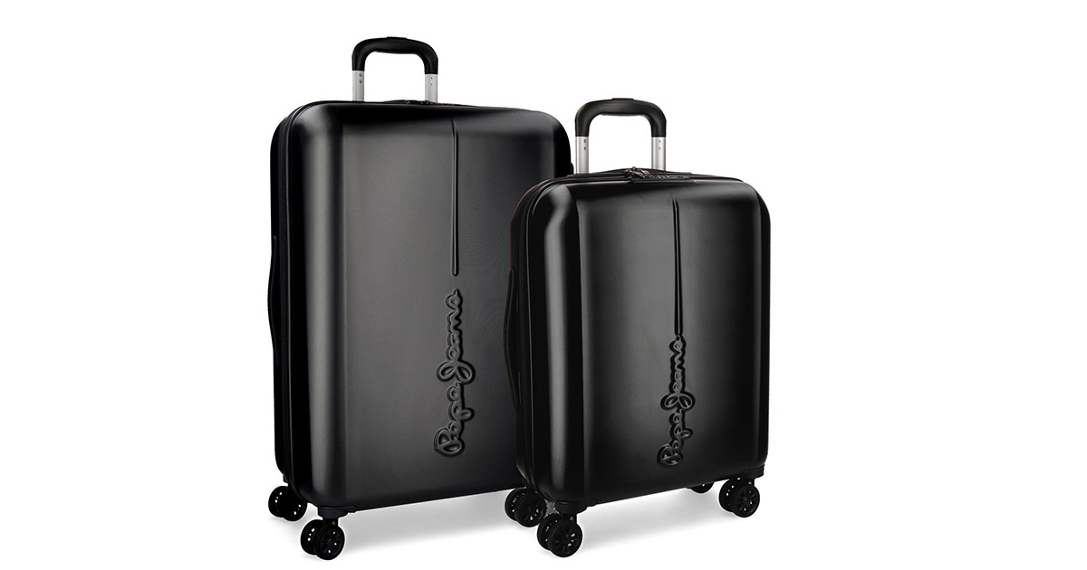 Pepe Jeans by Joumma Bags Set tvrdih kofera 55cm/70cm Cambridge Black 54189 - Image 1