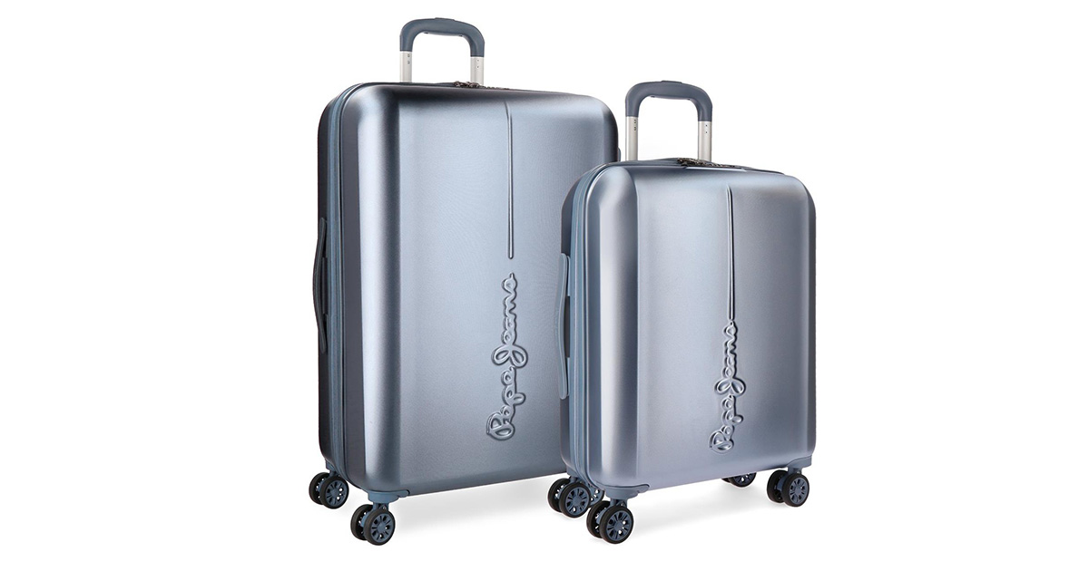 Pepe Jeans by Joumma Bags Set tvrdih kofera 55cm/70cm Cambridge Pearl Blue 54189