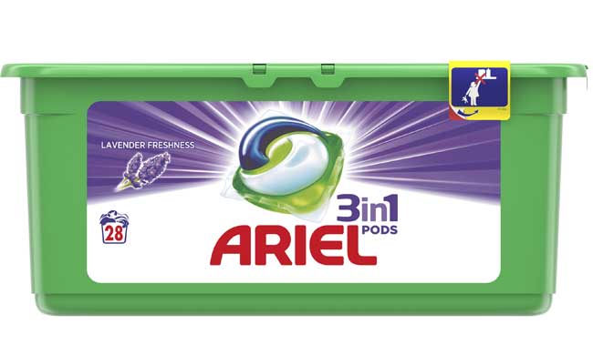 Ariel 3in1 Pods Lavander Kapsule praška za pranje veša 28kom.