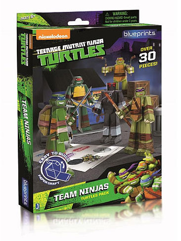 Papirne 3D Puzzle Nindža Kornjače 30 delova