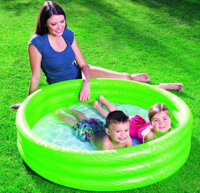 Bestway Bazen za bebe sa tri prstena na naduvavanje 38369 zeleni