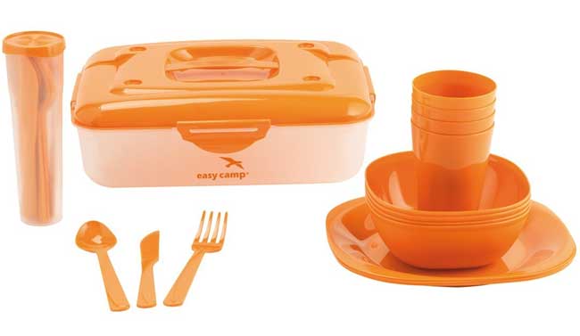 Easy Camp Višekratni kamperski set posuđa za 4 osobe 680044