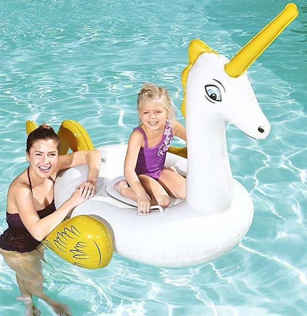 Bestway Igračka na naduvavanje za igru u vodi Jednorog 165x145 41114