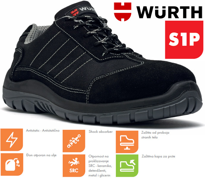 Wurth Bezbednosne cipele Zoro S1P plitke vel. 47