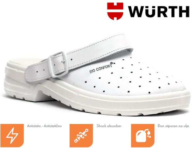 Wurth Muške Radne klompe Digiti-M bela O1 vel. 44