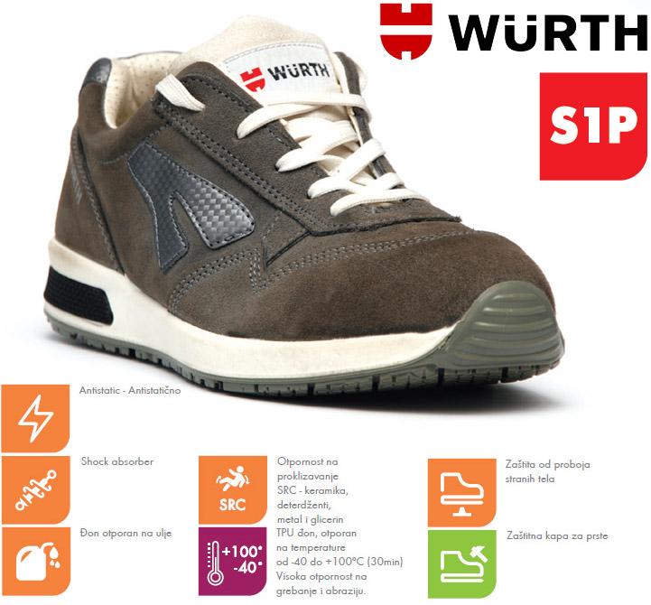 Wurth Bezbednosna patika Jogger S1P vel. 38