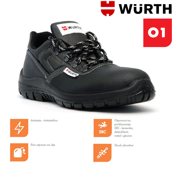 Wurth Radne cipele Corona O1 plitke vel. 44