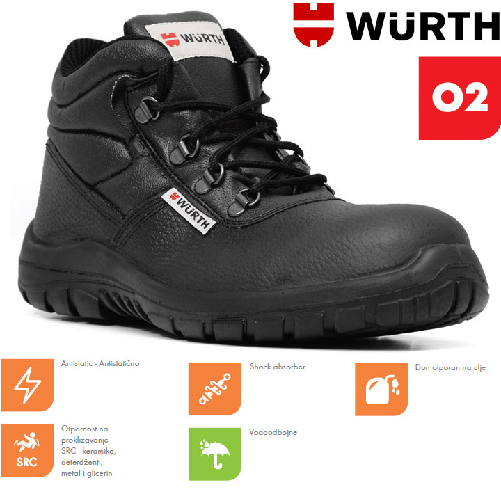 Wurth Radne cipele Libra O2 duboke vel. 43