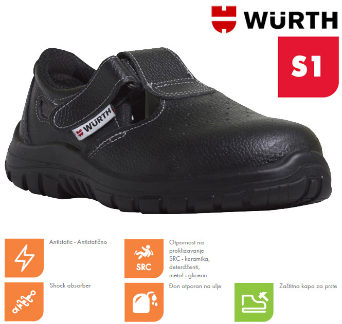 Wurth Bezbednosne sandale Kala S1 vel. 36 - Image 1