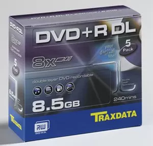Double layer DVD+R 8.5GB DL box