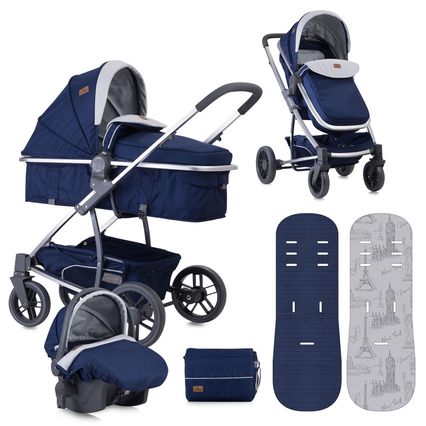 LORELLI Kolica za bebe S500 SET Blue Travelling