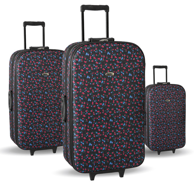 Komplet 3 kofera za putovanje Sazio Cairo Flowers