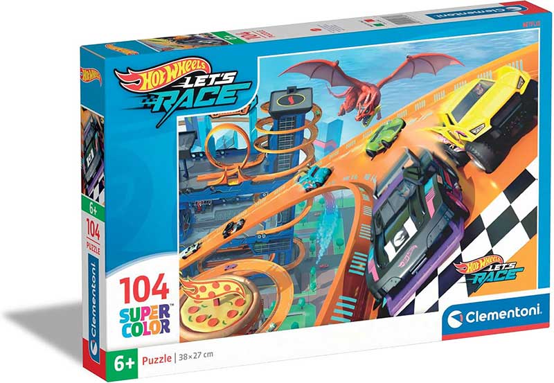 Puzzle slagalice 104 dela Hotwheels Clementoni 25760
