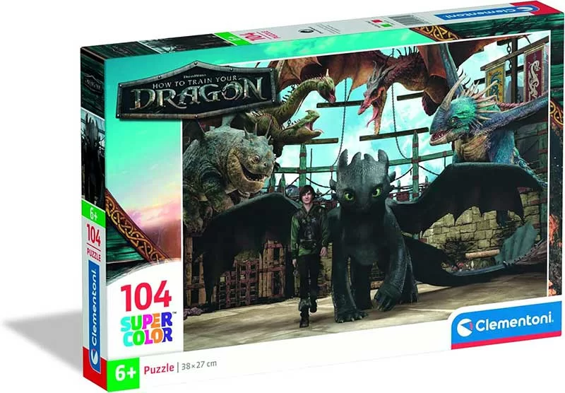 Puzzle slagalice 104 dela How to Train Your Dragon Clementoni 25079