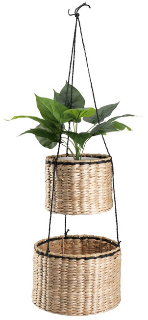 Viseća korpa za dve saksije 