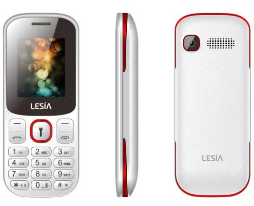Lesia P5 Mobilni telefon Dual SIM White-Red