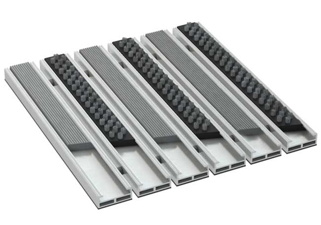 Modularni otirač Alumatex Beta-Gamma Siva 12/30 75x56