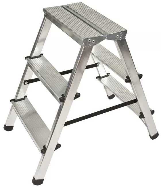 Aluminijumske dvostrane merdevine sa 3 stepenika 300578