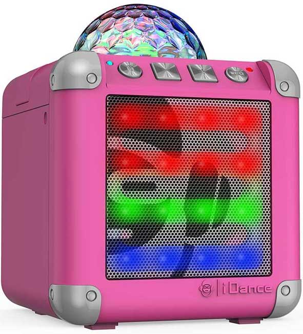 iDance bluetooth zvučnk sa punjivom baterijom Cube Mini 3 Pink