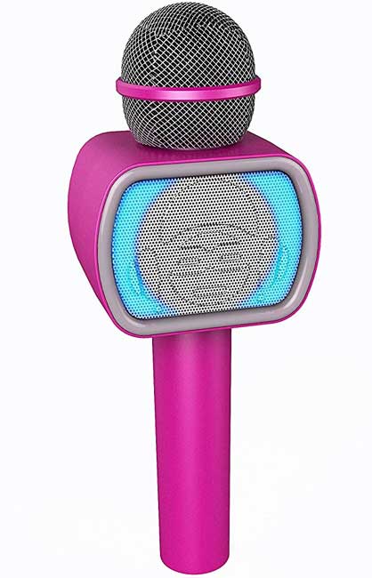 iDance Mikrofon sa zvučnikom i disko rasvetom Party Mic PM20 Pink