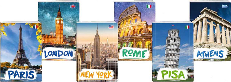 Sveske A5 format - blanko - 10 komada - City By Day - Image 1