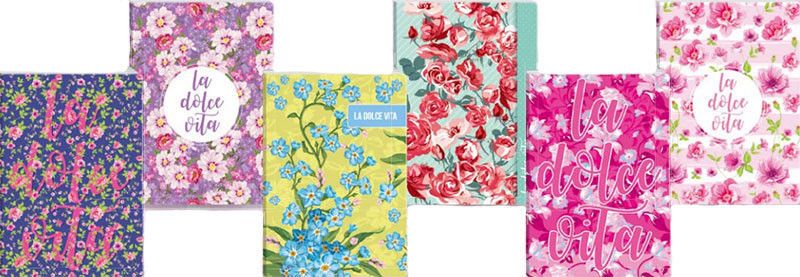 Male sveske na kvadratiće - pakovanje 10 komada La Dolce Vita