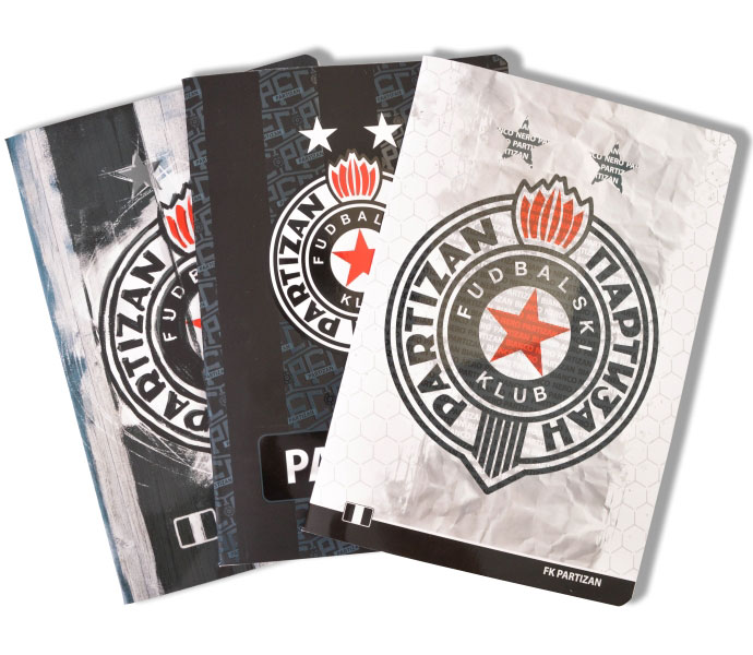 Male sveske u kvadratiće 10 komada - FK Partizan