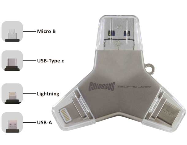 Flash memorija sa više različitih USB priključaka Dragon 32GB