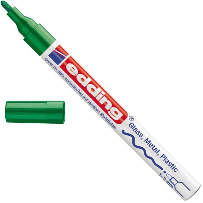 Paint marker Edding E-751 Zeleni 4-751004 - Image 1
