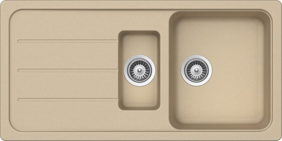 Granitna sudopera Formhaus D-150L krem